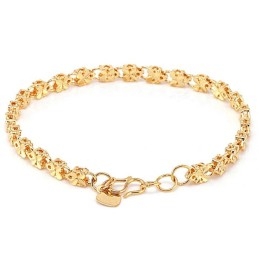 Pulsera De Mariposa Chapada En Oro De 18 Quilates Con Diseño De Mariposa Para Mujer.