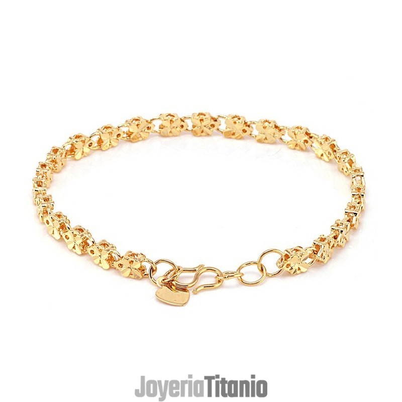 Pulsera De Mariposa Chapada En Oro De 18 Quilates Con Diseño De Mariposa Para Mujer.