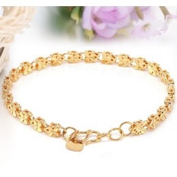 Pulsera De Mariposa Chapada En Oro De 18 Quilates Con Diseño De Mariposa Para Mujer.