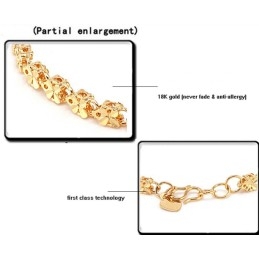 Pulsera De Mariposa Chapada En Oro De 18 Quilates Con Diseño De Mariposa Para Mujer.