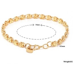 Pulsera De Mariposa Chapada En Oro De 18 Quilates Con Diseño De Mariposa Para Mujer.