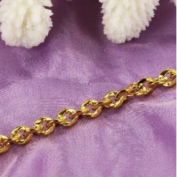 Pulsera Femenina Chapada En Oro De 18 Quilates, Duradera Y De Uso Frecuente