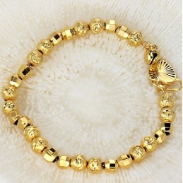 Pulsera Femenina Chapada En Oro De 18 Quilates De Excelente Calidad