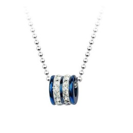 Colgante De Titanio Con Forma De Anillo Para Hombre - Cadena Gratis