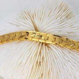 Pulsera Elegante Chapada En Oro De 18 Quilates Para Mujer, Muy Vendida En Todo El Mundo.