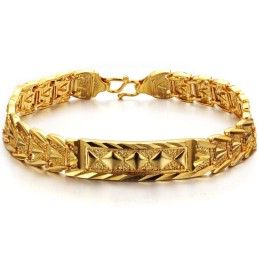Pulsera Clásica Femenina Chapada En Oro De 18 Quilates Con Calidad Y Cantidad Garantizadas