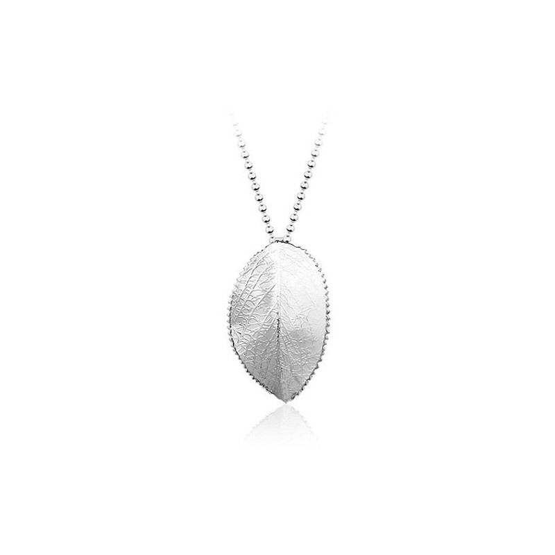Colgante Sencillo De Titanio Con Forma De Hoja Para Hombre - Cadena Gratis Colgante Sencillo De Titanio Con Forma De Hoja Para Hombre - Cadena Gratis