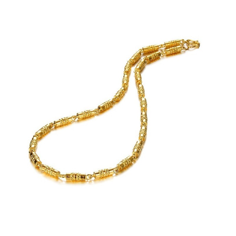 Collar Para Hombre Chapado En Oro De 18 Quilates Con Calidad Y Cantidad Garantizadas