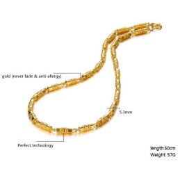 Collar Para Hombre Chapado En Oro De 18 Quilates Con Calidad Y Cantidad Garantizadas