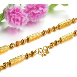 Collar Chapado En Oro De 18 Quilates Con Textura De Huella Dactilar Masculina De Calidad Estable