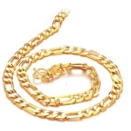 Collar Chapado En Oro De 18 Quilates Con Fuente O Para Hombre De Rendimiento Confiable