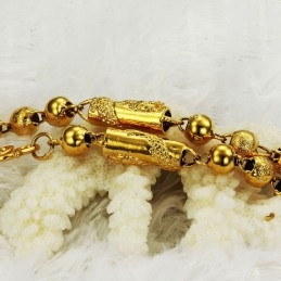 Collar De Alta Calidad Con Diseño De Dragón Masculino Chapado En Oro De 18 Quilates