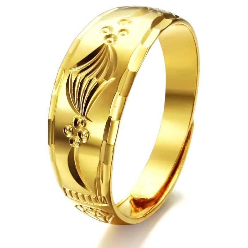 Anillo Conciso Chapado En Oro De 18 Quilates Para Mujer Con Reputación Confiable