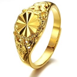 Anillo Clásico Femenino Chapado En Oro De 18 Quilates Con Calidad Y Cantidad Garantizadas