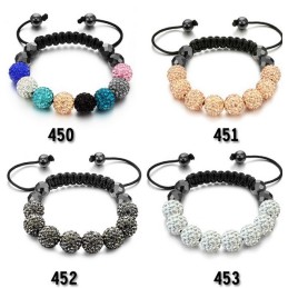 Pulsera De Cristal Con Forma De Bola Para Mujer De Calidad Superior
