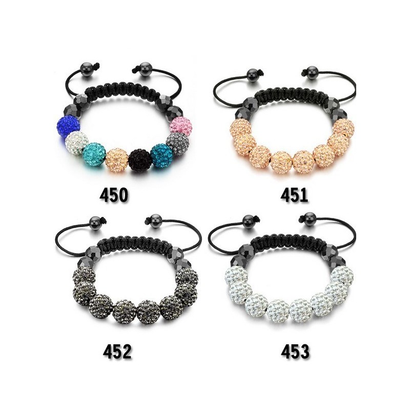 Pulsera De Cristal Con Forma De Bola Para Mujer De Calidad Superior
