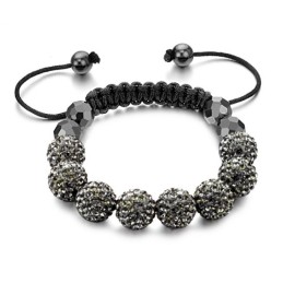 Pulsera De Cristal Con Forma De Bola Para Mujer De Calidad Superior