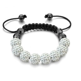 Pulsera De Cristal Con Forma De Bola Para Mujer De Calidad Superior