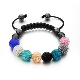 Pulsera De Cristal Con Forma De Bola Para Mujer De Calidad Superior