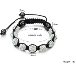 Pulsera De Cristal Con Forma De Bola Para Mujer, Calidad Y Cantidad Garantizadas