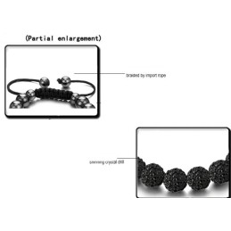 Pulsera De Cristal Con Forma De Bola Para Mujer, Con Especificaciones Completas