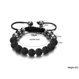 Pulsera De Cristal Con Forma De Bola Para Mujer, Con Especificaciones Completas