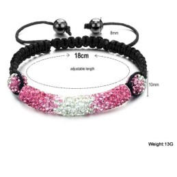 Pulsera De Cristal Con Forma De Bola Para Mujer, Con Especificaciones Completas