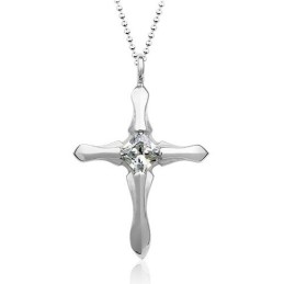 Elegante Colgante De Cruz De Titanio Para Hombre (Cadena Gratis)