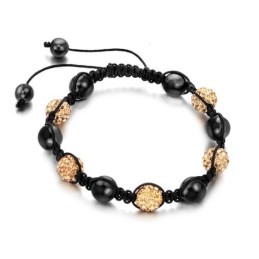Pulsera De Cristal Con Forma De Bola Para Mujer De Alta Calidad