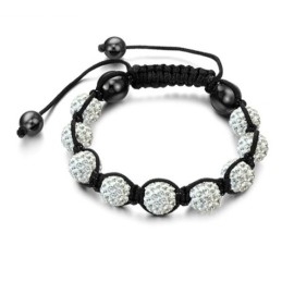 Pulsera De Cristal Con Forma De Bola Para Mujer De Excelente Calidad