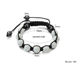 Pulsera De Cristal Con Forma De Bola Para Mujer De Excelente Calidad