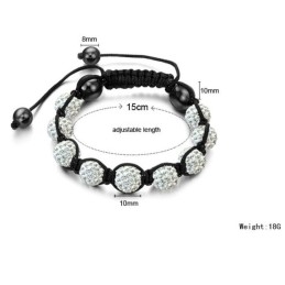 Pulsera De Cristal Con Forma De Bola Para Mujer De Alta Calidad