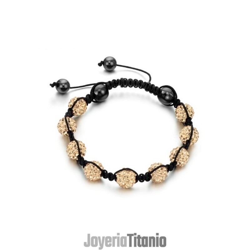 Pulsera De Cristal Con Forma De Bola Para Mujer, De Calidad Estable Pulsera De Cristal Con Forma De Bola Para Mujer, De Calidad Estable