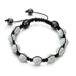 Pulsera De Cristal Con Forma De Bola Para Mujer, De Calidad Estable