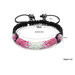 Pulsera De Cristal Con Forma De Bola Para Mujer De Alta Calidad
