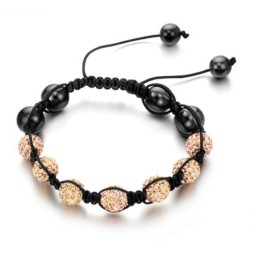 Pulsera De Cristal Con Forma De Bola Para Mujer, Calidad Y Cantidad Garantizadas