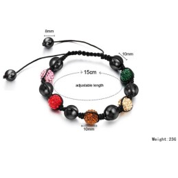 Pulsera De Cristal Con Forma De Bola Para Mujer, Muy Vendida En Todo El Mundo.