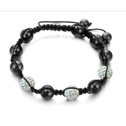 Pulsera De Cristal Con Forma De Bola Para Mujer De Alta Calidad