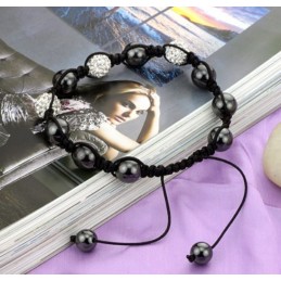 Pulsera De Cristal Con Forma De Bola Para Mujer De Alta Calidad