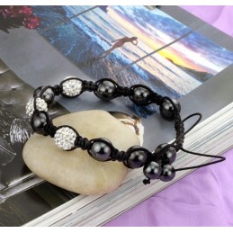 Pulsera De Cristal Con Forma De Bola Para Mujer De Alta Calidad