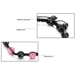 Pulsera De Cristal Con Forma De Bola Para Mujer De Alta Calidad