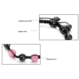Pulsera De Cristal Con Forma De Bola Para Mujer De Calidad Superior