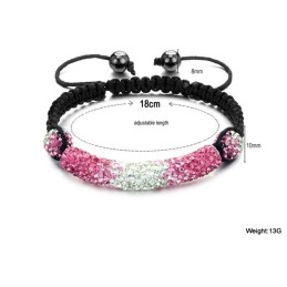 Pulsera De Cristal Con Forma De Bola Para Mujer, Duradera Y De Uso Frecuente.