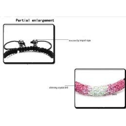 Pulsera De Cristal Con Forma De Bola Para Mujer De Alta Calidad
