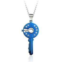 Hermoso Colgante De Titanio Con Forma De Llave Maestra - Cadena Gratis