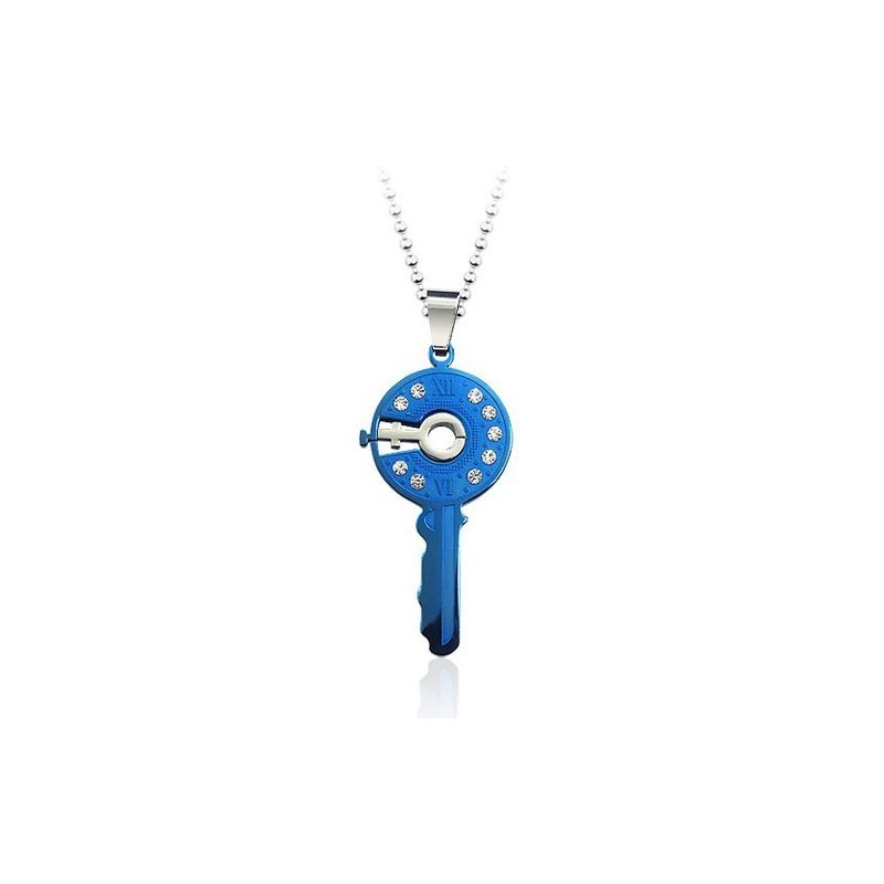 Hermoso Colgante De Titanio Con Forma De Llave Maestra - Cadena Gratis Hermoso Colgante De Titanio Con Forma De Llave Maestra - Cadena Gratis