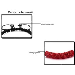 Pulsera De Cristal Con Forma De Bola Para Mujer De Calidad Superior
