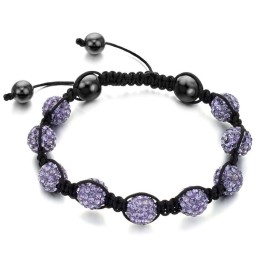 Pulsera De Cristal Con Forma De Bola Para Mujer De Alta Calidad