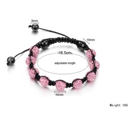 Pulsera De Cristal Con Forma De Bola Para Mujer De Alta Calidad