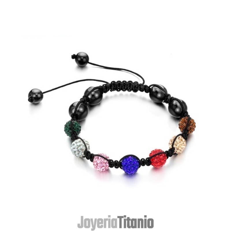 Pulsera De Cristal Con Forma De Bola Para Mujer, Con Especificaciones Completas